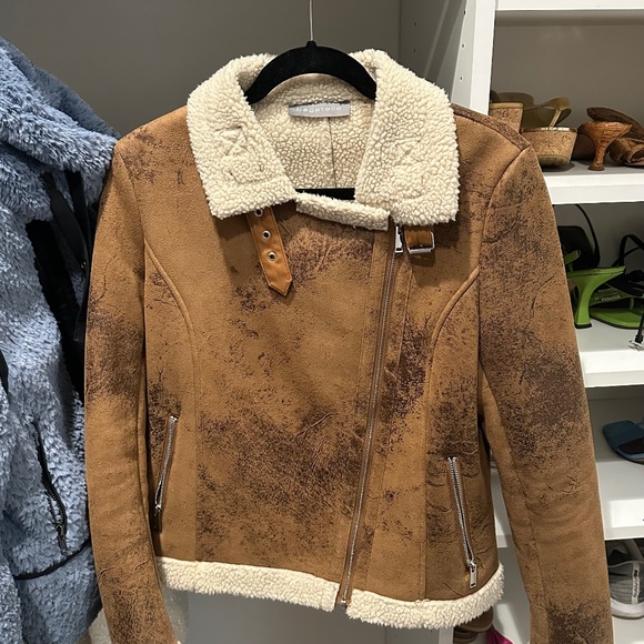 Bagatelle Suede-Shearling Jacket - Picture 1 of 2